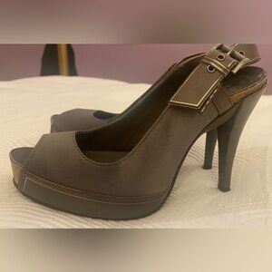 Pedro Garcia Satin Sling Back Heels Size 36